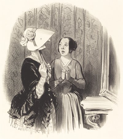 En Pamela lue av Honoré Daumier