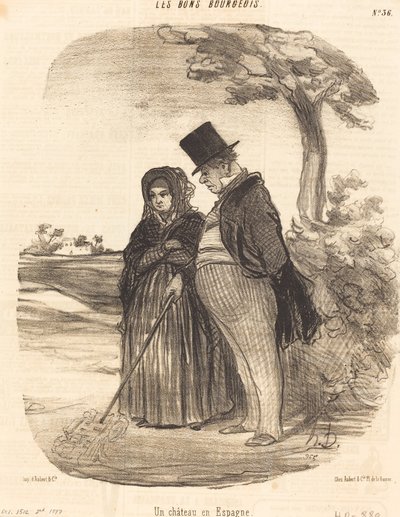 Et slott i Spania av Honoré Daumier