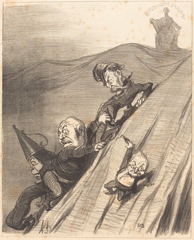 En farlig vei av Honoré Daumier