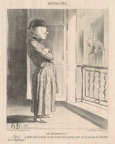 En decembrisert av Honoré Daumier
