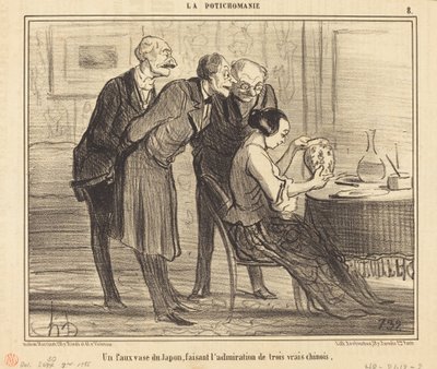 En falsk vase fra Japan som lager... av Honoré Daumier