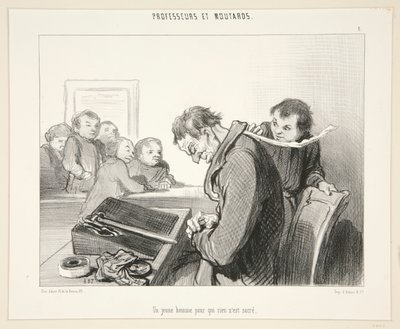 En ung mann for hvem ingenting av Honoré Daumier