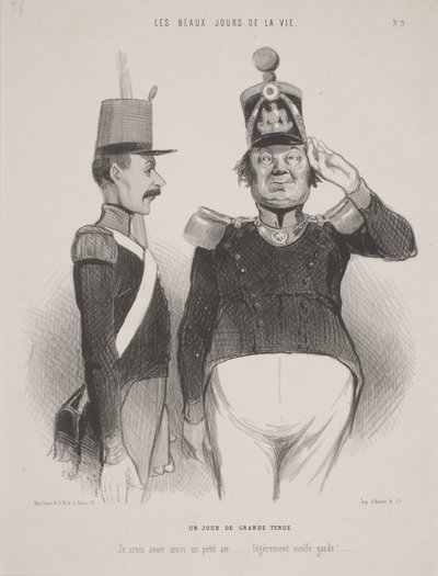 En dag med storslått kjole av Honoré Daumier