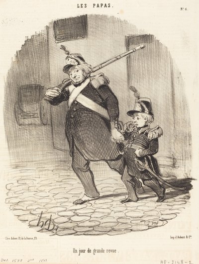 En dag med god anmeldelse av Honoré Daumier
