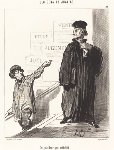 En misfornøyd saksøker av Honoré Daumier