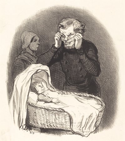 En lykkelig far av Honoré Daumier