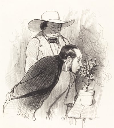 En botanikers triumf av Honoré Daumier