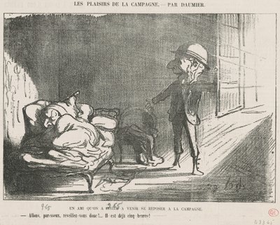 En venn vi inviterte... av Honoré Daumier