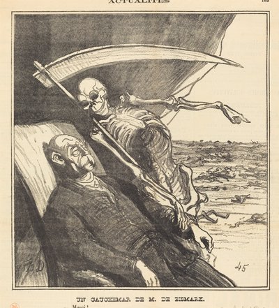 Et Mr. Bismarcks mareritt av Honoré Daumier