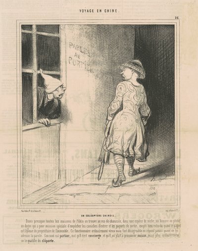 En kinesisk bille av Honoré Daumier