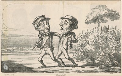 En kriminell! av Honoré Daumier
