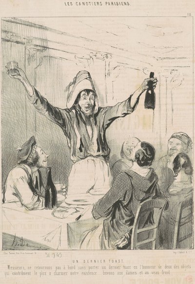En siste skål av Honoré Daumier