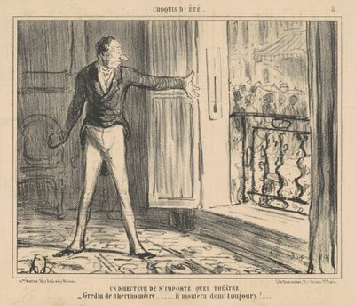 En regissør for ethvert teater av Honoré Daumier
