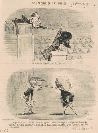 En slitsom tale for presidenten av Honoré Daumier