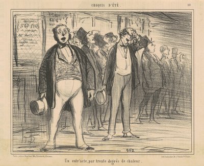 En pause, i tretti varmegrader av Honoré Daumier