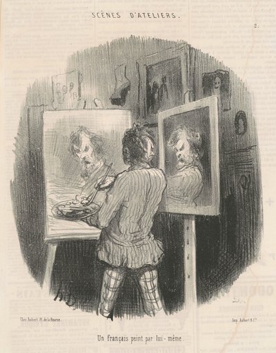 En franskmann malt av seg selv av Honoré Daumier