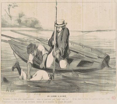 En mann av havet av Honoré Daumier