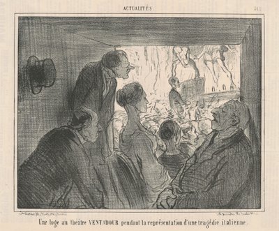 En boks på VENTADOUR-teatret... av Honoré Daumier