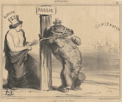 En opprørt bjørn av Honoré Daumier