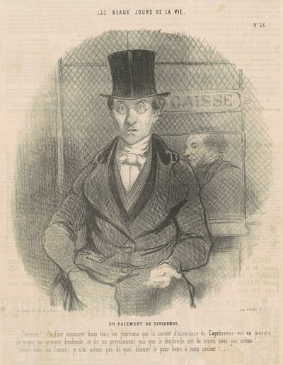 En utbyttebetaling av Honoré Daumier