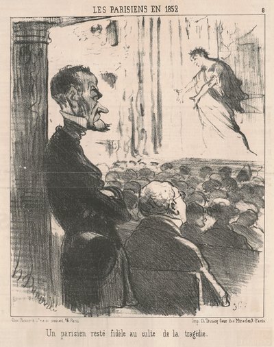 En pariser som forble trofast... av Honoré Daumier