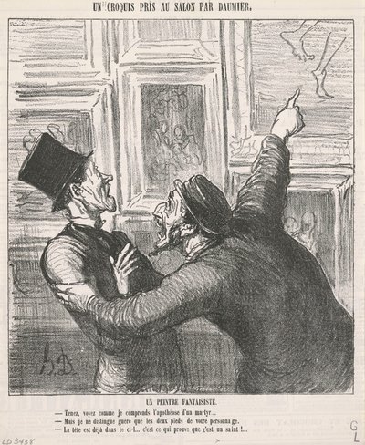 En snodig maler av Honoré Daumier