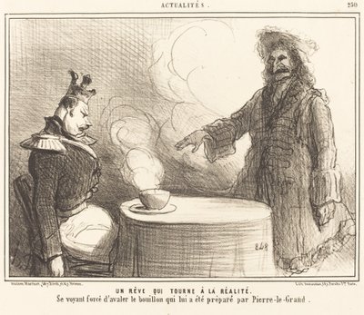 En drøm som blir til virkelighet av Honoré Daumier