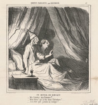 En plutselig oppvåkning av Honoré Daumier