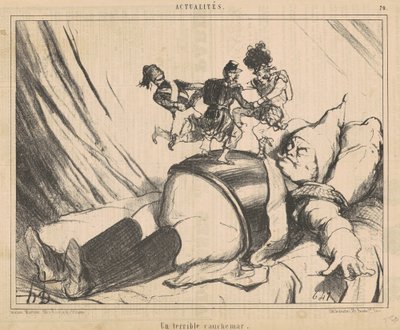 Et forferdelig mareritt av Honoré Daumier