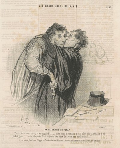 En advokats triumf av Honoré Daumier
