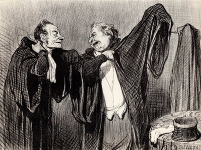 Under kolleger, 1845-1848. av Honoré Daumier