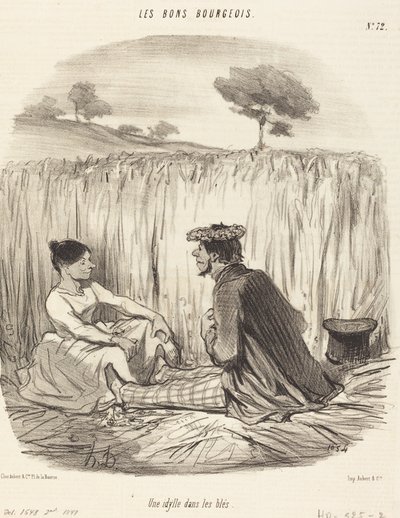 En idyll i hveten av Honoré Daumier