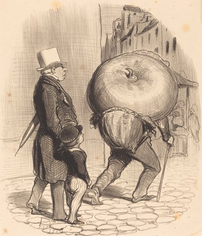 En leksjon i botanikk av Honoré Daumier