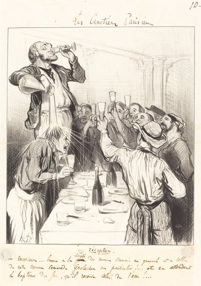 En mottakelse av Honoré Daumier