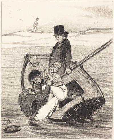 Et opprør om bord av Honoré Daumier
