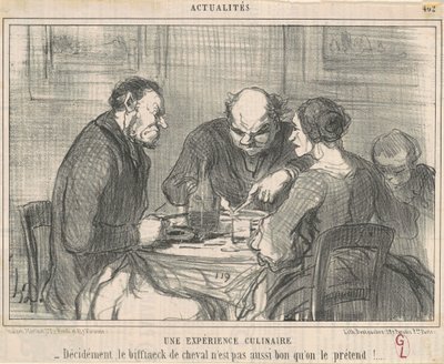 En kulinarisk opplevelse av Honoré Daumier