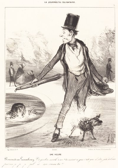 Klokka ett av Honoré Daumier
