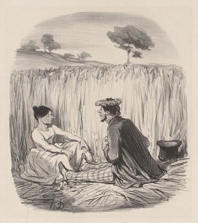 En idyll i hveten av Honoré Daumier