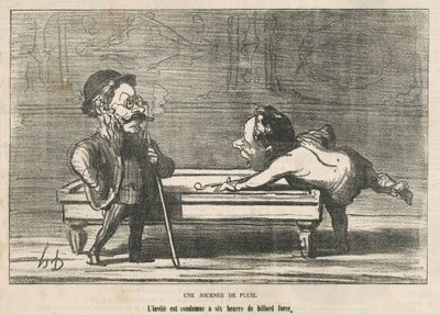 En regnværsdag av Honoré Daumier