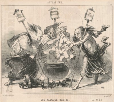 Et dårlig kjøkken av Honoré Daumier
