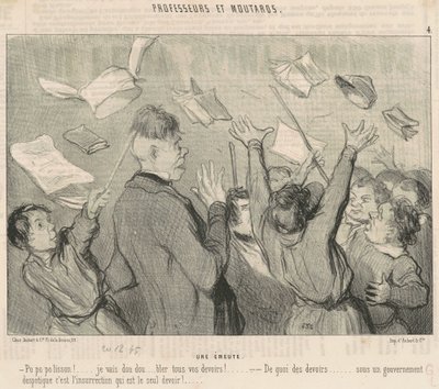 Opptøyer av Honoré Daumier