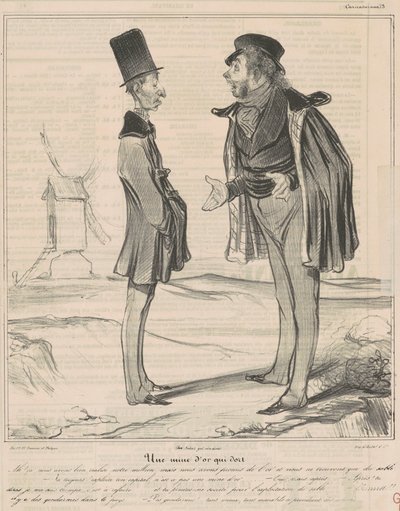 En sovende gullgruve av Honoré Daumier
