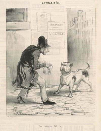 Et delikat oppdrag av Honoré Daumier