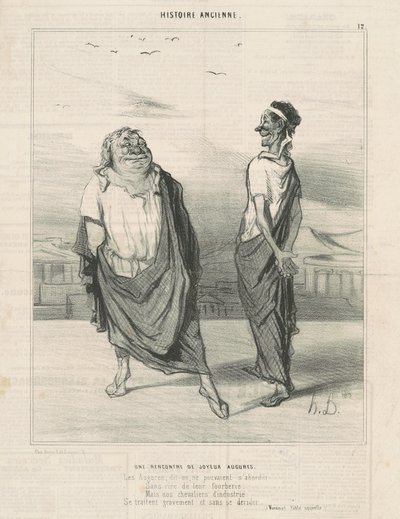 Et møte med jouyeauz venter av Honoré Daumier