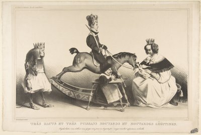 Veldig hovmodige og veldig mektige legitimistiske brats, februar 1834. av Honoré Daumier