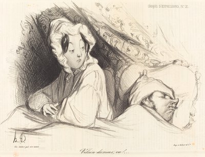Slem sovende, gå! av Honoré Daumier