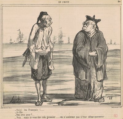 Her kommer franskmennene! ... jeg datter ... av Honoré Daumier