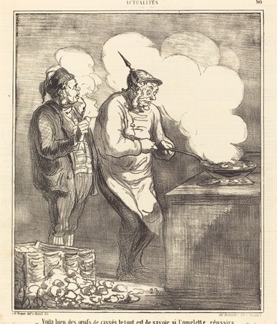 Her er noen knuste egg... av Honoré Daumier