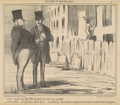 Huset ditt får meg til å føle at jeg må... av Honoré Daumier