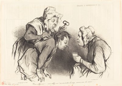 Du skal se! ... det vil stoppe blodet ... av Honoré Daumier